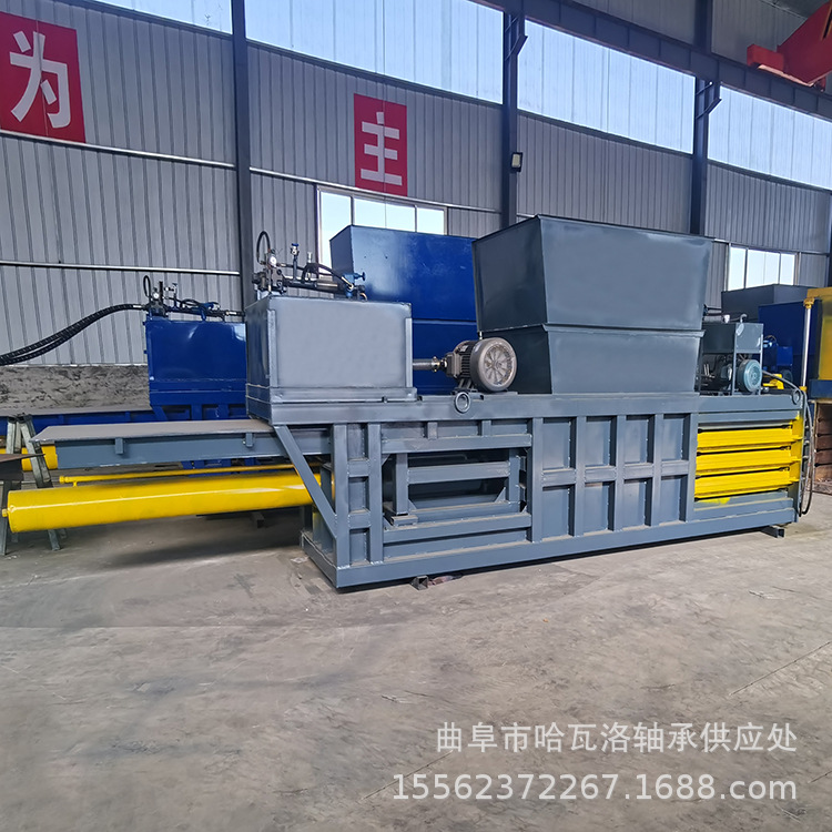 编织袋液压打包机 无纺布废纸箱压包机 易拉罐半自动打包机