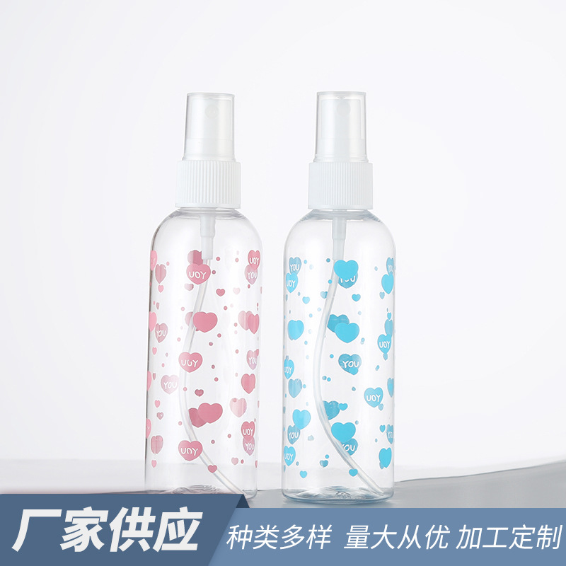 卡通斑点pet透明塑料喷雾瓶 化妆水爽肤水分装瓶 细雾喷瓶
