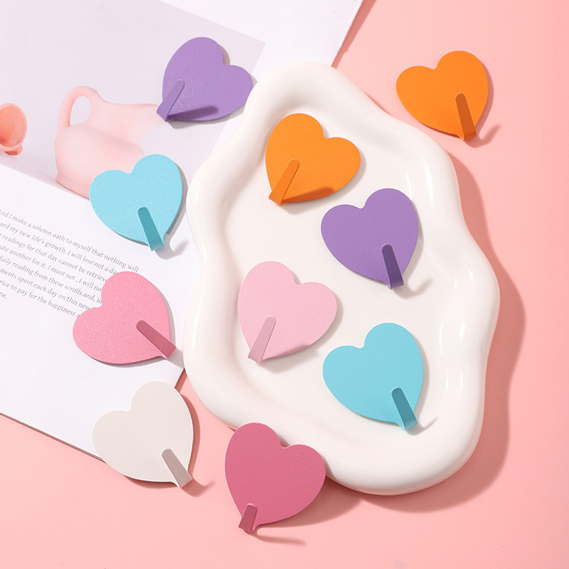 Love Hook Non-perforated Non-marking Strong Adhesive Hook Creative Hook Kitchen Bath Household Multifunctional Door Coat Hook