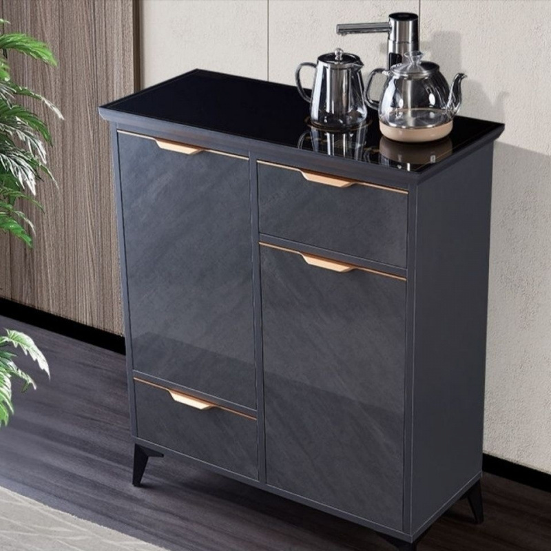 Nuevo tipo de madera de lujo ligera inteligente máquina de té sala de estar alta gama automática casera multifunción máquina de beber todo en un gabinete