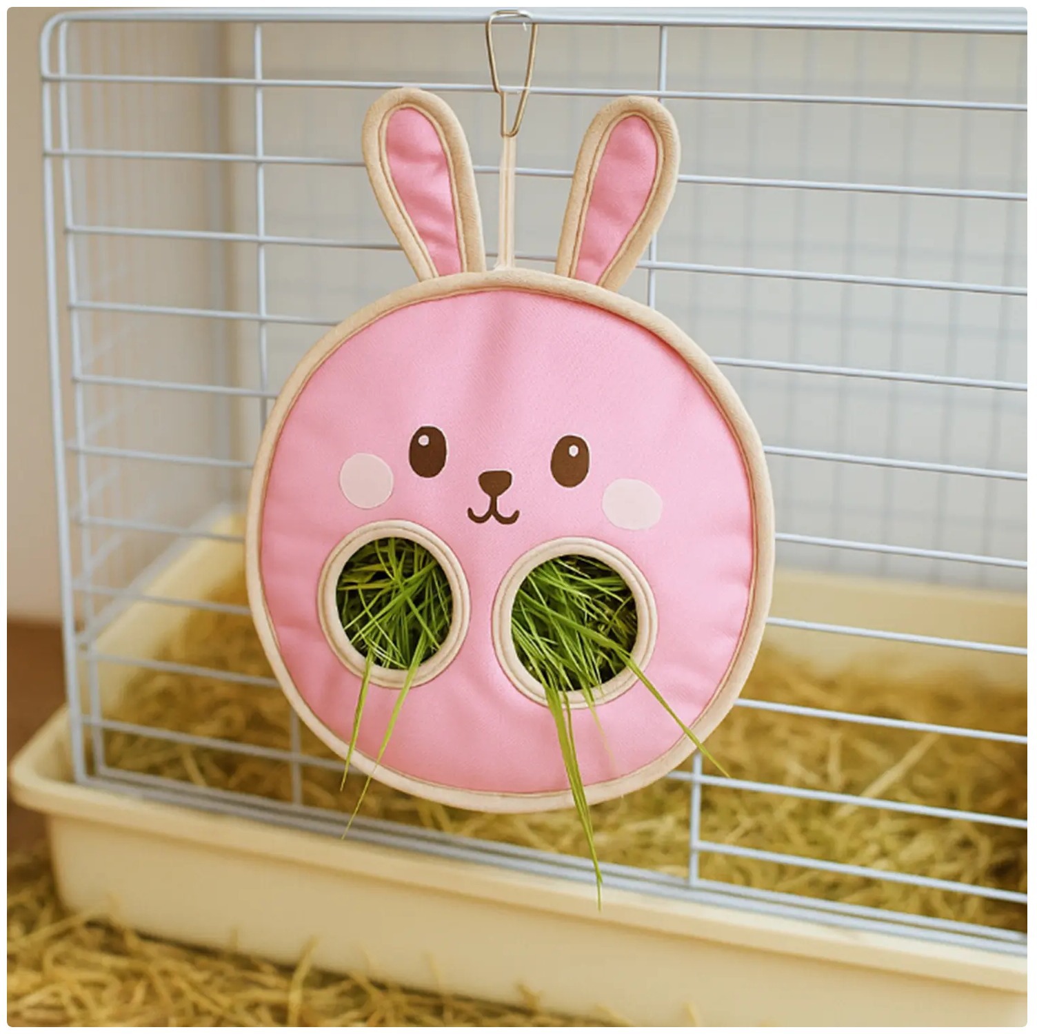Rabbit Grass Feeding Bag, Hay Bag, Feeding Bag, Simple Hanging Type, Rodent and Rabbit Pet Supplies