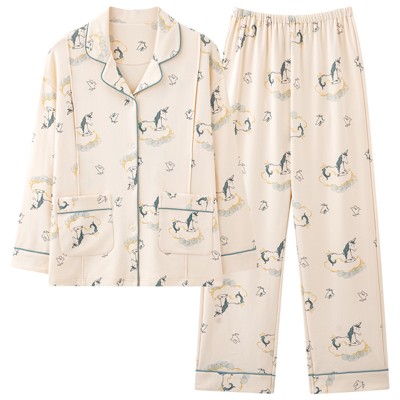 XIYUE 도매 카테고리 A 감금 의류 봄과 가을 긴 소매 옷깃 가디건 산전 및 산후 요양원 의류