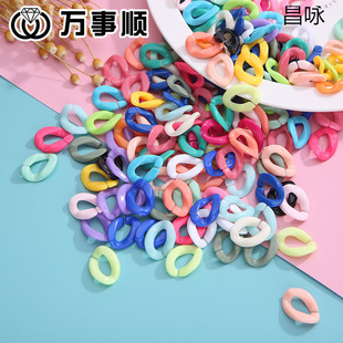 Plastic Acrylic Open Ring Chain Buckle Colorful Buckle Bag Chain Hairpin Buckle DIY Jewelry Accessories Wholesale