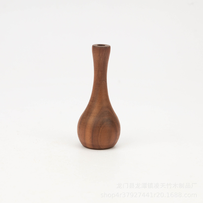 【在庫あり即発送】胡桃材車載飾りドライフラワー花瓶木製小物オフィス木製アロマディフューザー手作り|undefined
