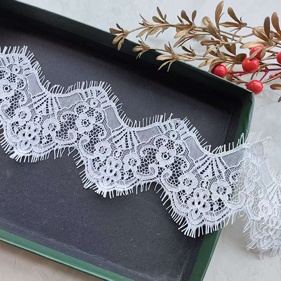 棉股睫毛优质加厚骨线睫毛裙子女装婚纱晚礼服蕾丝花边辅料宽10cm
