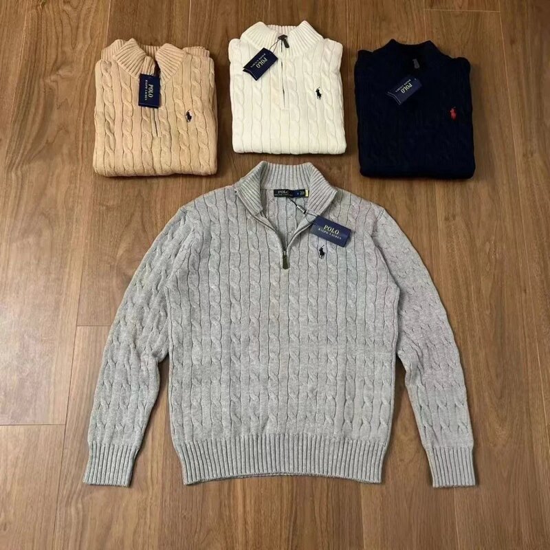 High-End Version Aliexpress Amazon Source Round Neck Pullover Fashion Jacket Knitwear Casual Pony Sweater Wholesale