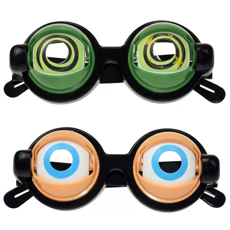 Ojos locos, gafas extrañas, parpadeos creativos, estilos de fiestas, accesorios de hechicería, selfies, atmósfera divertida, sensores.