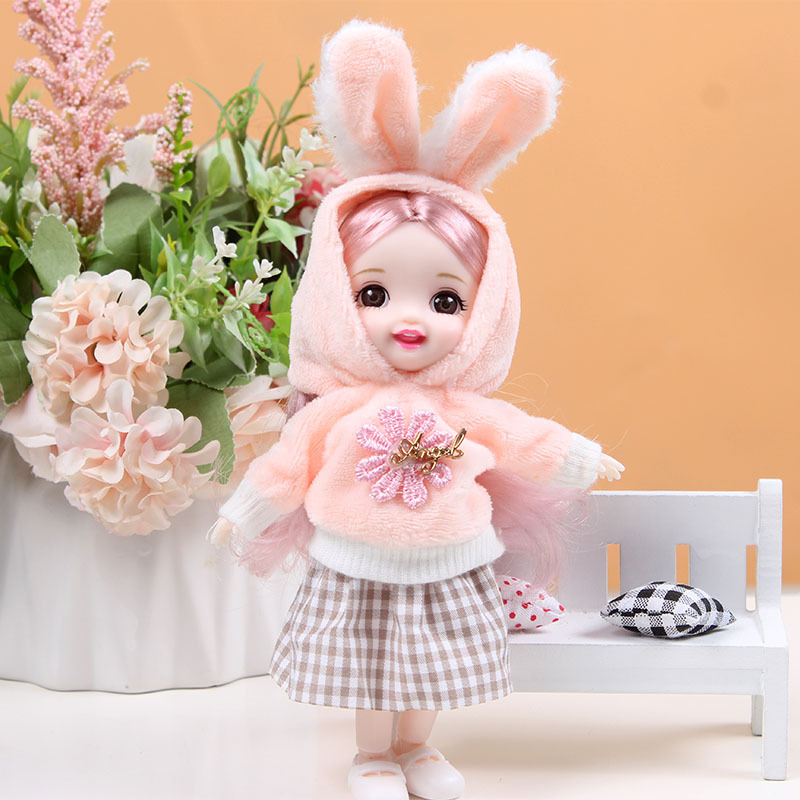 17 cm caja de regalo conjunto de marea constante muñeca Barbie muñeca muñeca cambiante articulaciones muñeca estand móvil