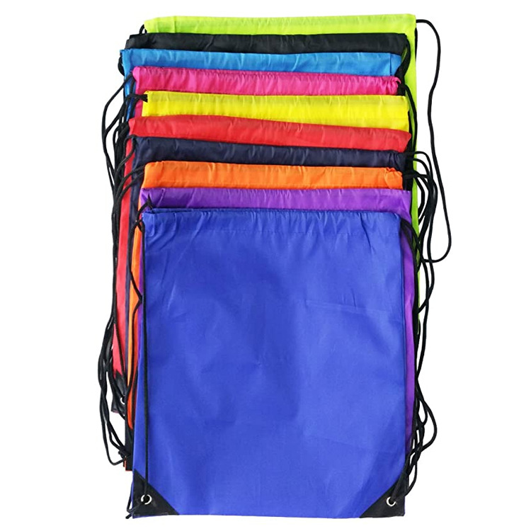 BSCI认证 PRET束口袋涤纶抽绳袋马拉松 篮球足球背包户外训练收纳