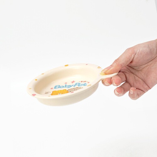 NianGao Characteristic Single-Ear Flying Saucer Bowl Cat Bowl Dog Bowl Ceramic Cute Ins Canned Wet Food Bowl