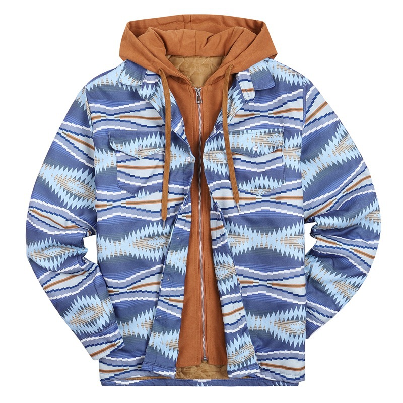 Title 18, Neuer Herrenmantel aus dickem Baumwollstoff mit...