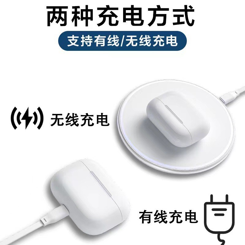 Aplicable a Apple AirPods Pro auricular Bluetooth carga inalámbrica bin 1/2/3 generación reemplazo cargador caja ventana emergente