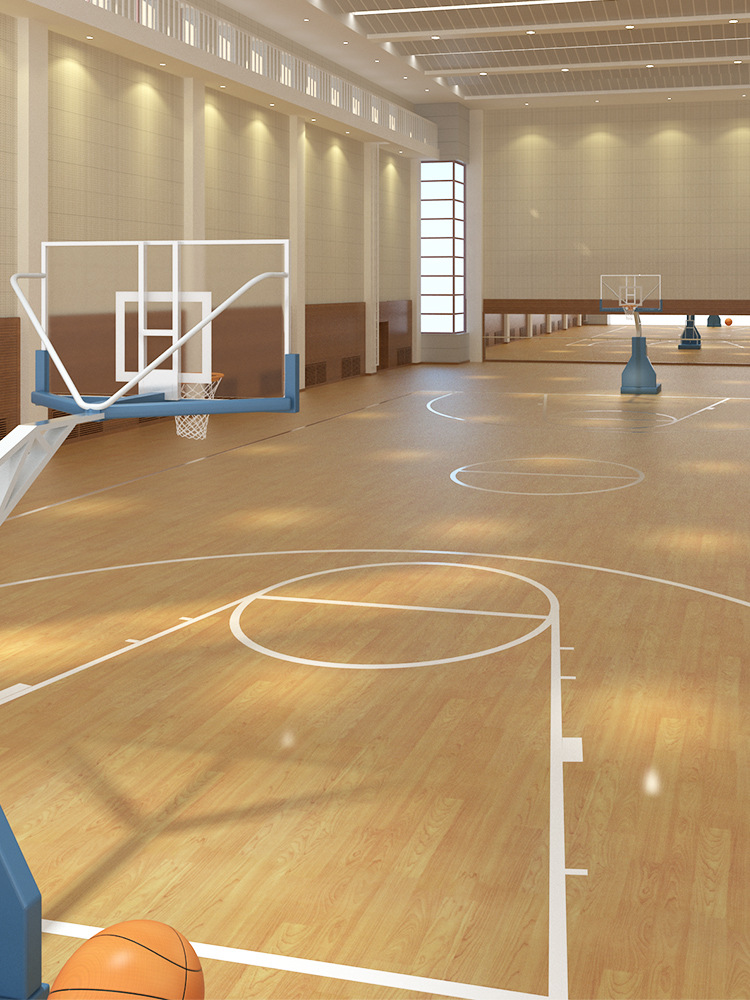 运动地板卷材室内羽毛球地胶乒乓球篮球健身房用pvc塑胶地垫地板
