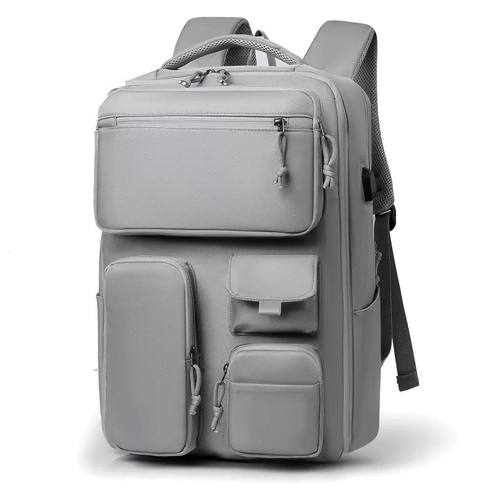 商务双肩包男款电脑背包高级感礼品双肩包定LOGO制休闲高端背包男