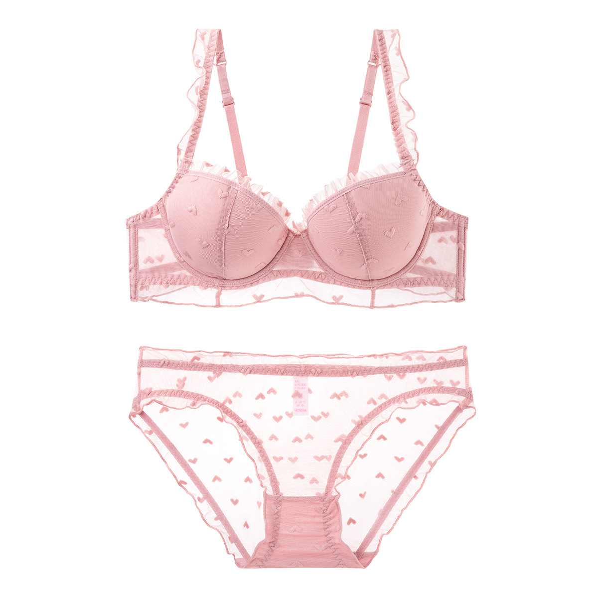 Ropa interior de mujer de encaje francés transfronterizo sexy traje de sujetador puro estilo delgado conjunto de bragas de sujetador