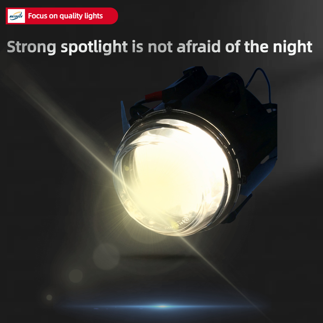 Aplicable a Mercedes ACRTOS MP4 MP5 lámpara de niebla de camión redondo 9608200456 / 9608200556