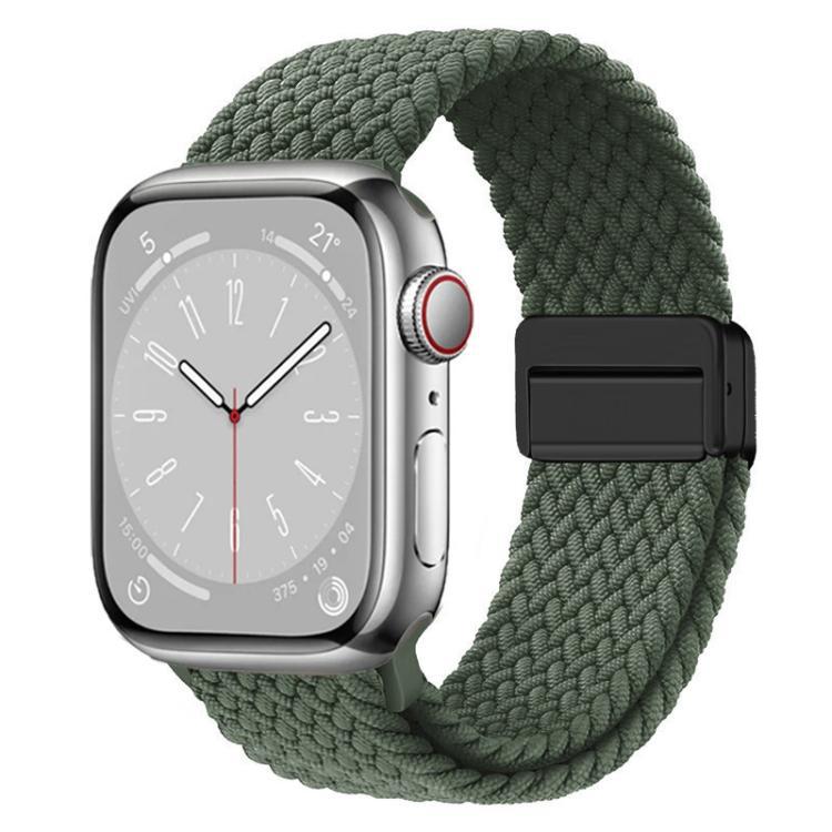 xDfind para reloj de Apple absorción incorporada de retorno de nylon correa trenzada 38 - 49mm universal