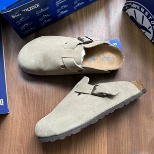 Высококачественные полуподкованные сандалии BK London серии Birkenstock для мужчин и женщин, однотонная пробковая толстая подошва нескользящая универсальная повседневная обувь
