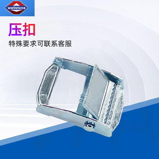 Manufacturer Wholesale 1 Inch 28g Blue and White Zinc Press Buckle Zinc Alloy Press Buckle Webbing Tightening Press Buckle