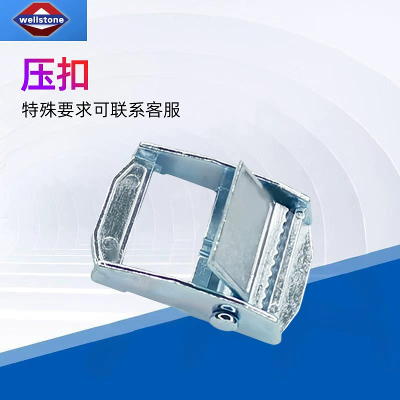 Оптовая продажа от производителя: 1 дюймовая 28 г сине-белая цинковая пряжка, цинковая пряжка для затяжки ленты, пряжка для фиксации.