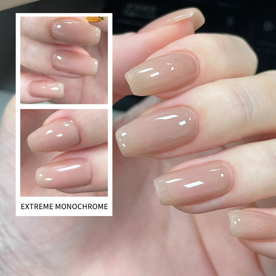 Manicure new popular monochrome Nail Polish glue nude New phototherapy long-lasting disposable glue for nail salon