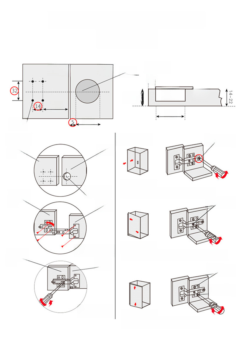 304 stainless steel hinge cabinet wardrobe door buffer hydraulic damping spring hinge furniture hardware accessories wholesale