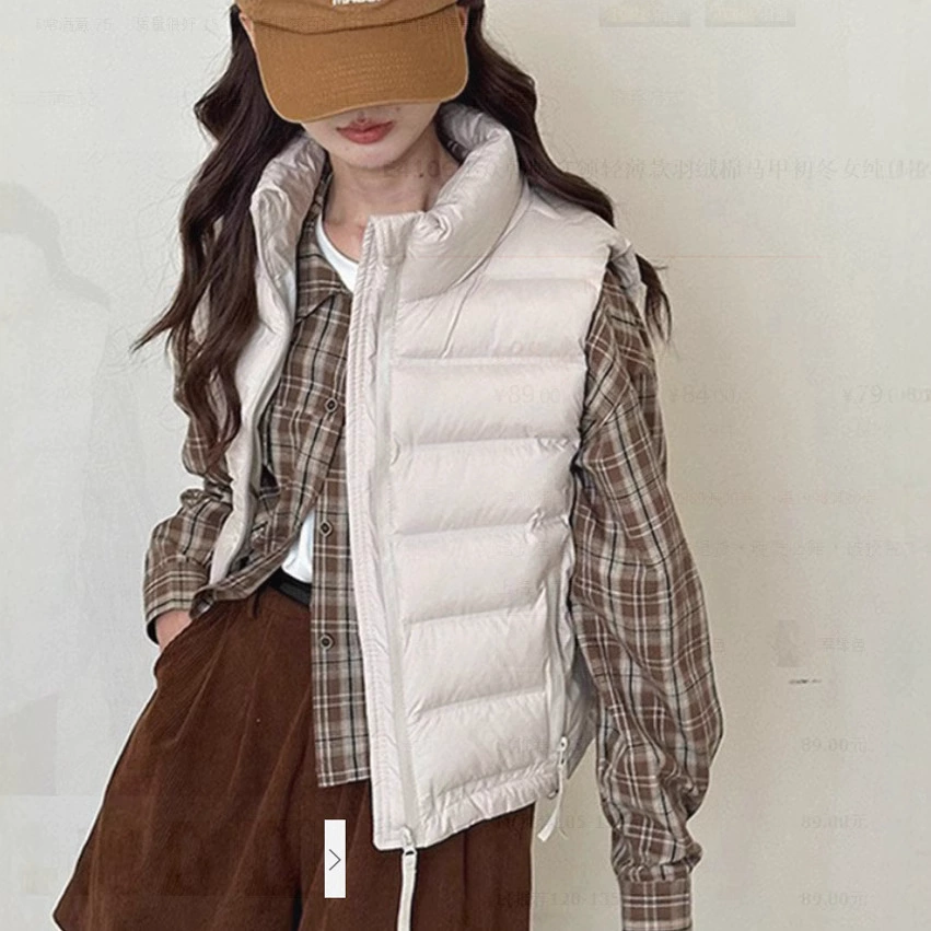 2025 Новый пуховый хлопковый жилет