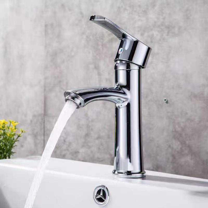 Septwolves single hole hot and cold wash basin faucet bathroom counter basin wash basin faucet