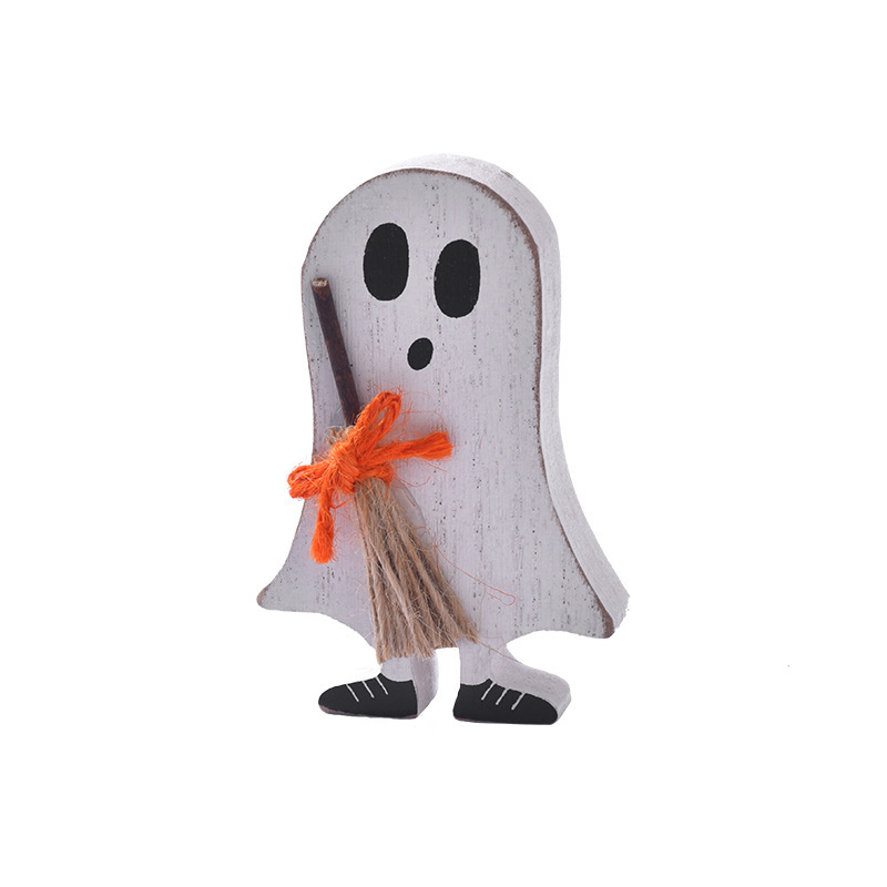 クロスボーダーハロウィン装飾木製ハロウィンゴーストバットオーナメントハロウィンレイヤードトレイドレスアップオーナメント|undefined