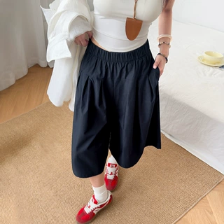 藏青色速干工装裤女2026新款夏季薄款垂感高腰宽松显瘦七分休闲裤