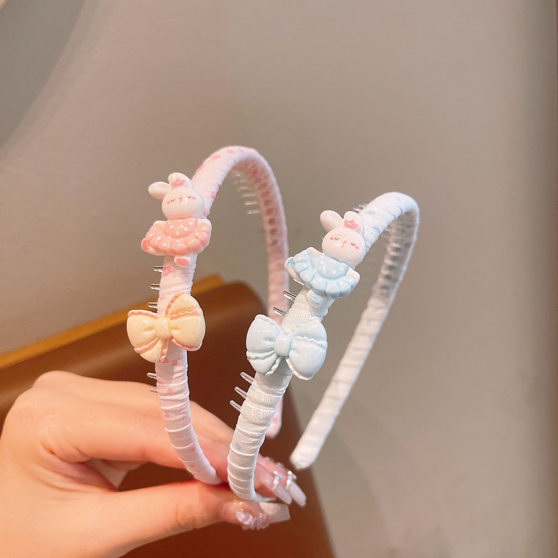 Cabezas de niños de cabello de mar de tela coreana antideslizante prensas de cabello de niñas de cabello de banda de cabello