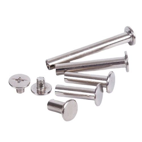 Mother-in-law rivet ledger nail 304 stainless steel locking butt screw recipe nail nickel-plated rod diameter 5mm mother-in-law nail