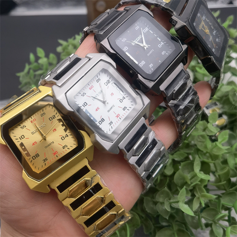 Buccino Men's Classic Square Mechanical Watch Multifunctional_voghion.com