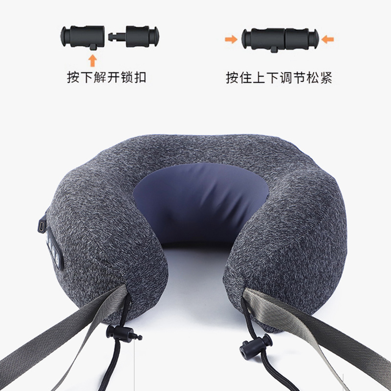 O型枕、もみほぐし、加熱振動、フル機能U型枕マッサージャー、U型枕マッサージ枕、頸椎ネック理学療法機器|undefined