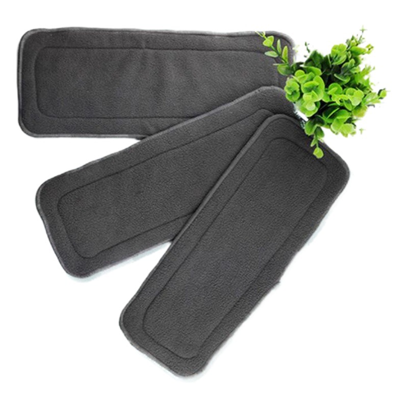 Los pañales suaves respirables absorbentes recién nacidos lavables de la fibra del carbón de leña de bambú de La Multi-especificación pueden ser etiquetados