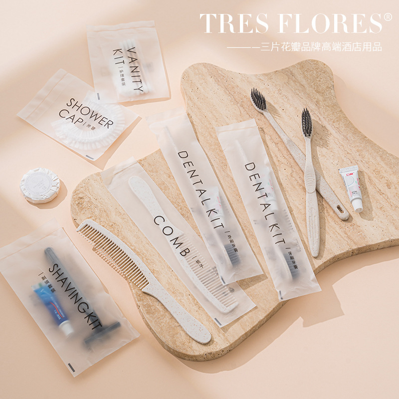 Simple Hotel Disposable Toothbrush Home Hospitality with Toothpaste High-end Homestay Toiletries suit for Hotel