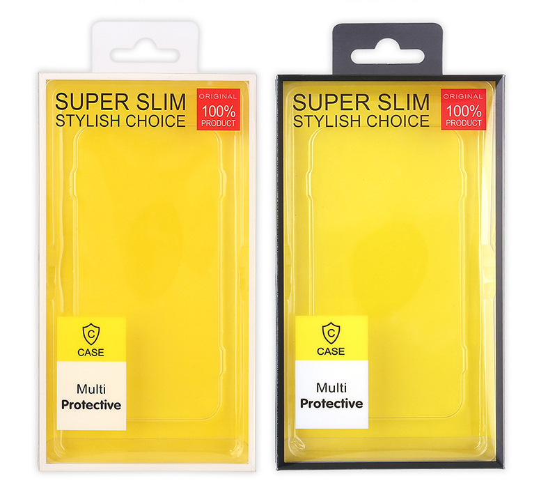 适用于iPhone15手机壳包装盒 白色透明PVC手机壳吸塑包装盒 HY-58