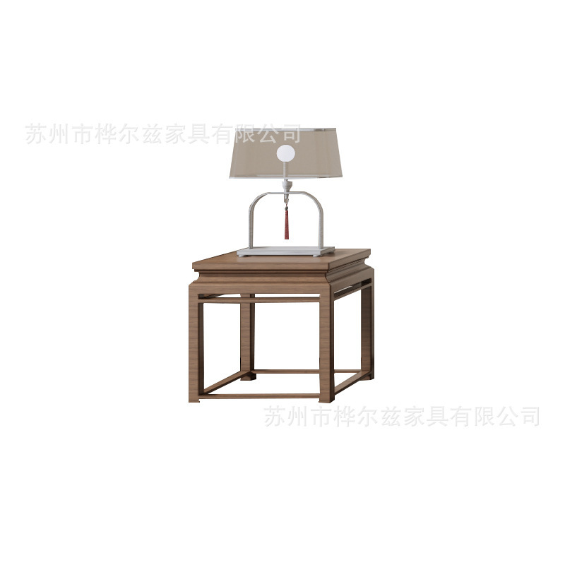 宋の美学の新しい中国風の無垢材ソファの組み合わせ禅クラブ B&B ヴィラライト高級モデルルームリビングルーム家具|undefined
