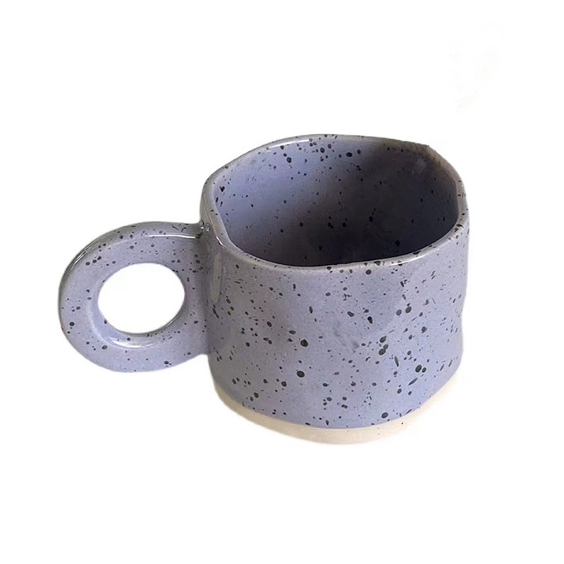 Salpicaduras de tinta taza creativa ins estilo grande taza de oído salpicaduras de tinta taza de café de cerámica desayuno taza de leche taza de agua taza
