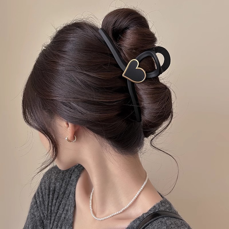 5#큰 검은 하트와 워드 클립-13CM