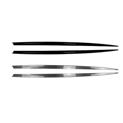 Glossy Black Carbon Pattern Side Spoiler — Spoiler