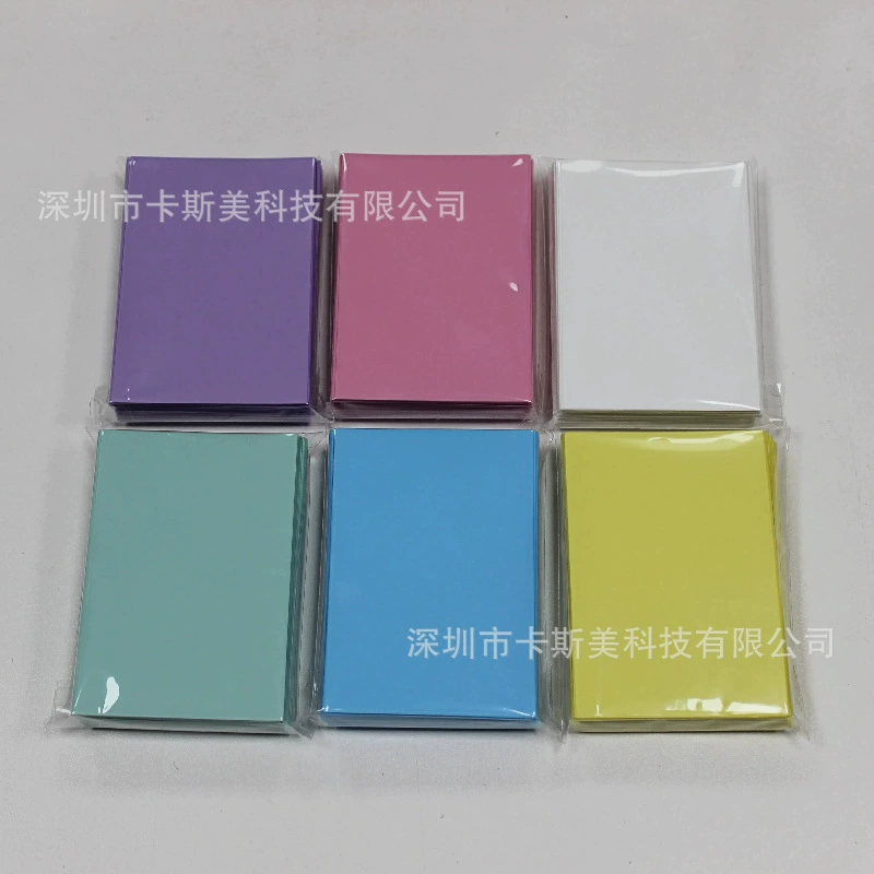 Цвет макарон прозрачный, простой, многоцветный, двухслойный картонный, матовый карточка, фильм, любовь, боб, альбом, небольшая защита хранения карты