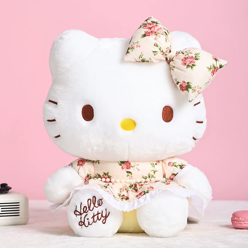 Hello Kitty, Hello Kitty, джинсовая юбка, плюшевая кукла, бархатная игрушка