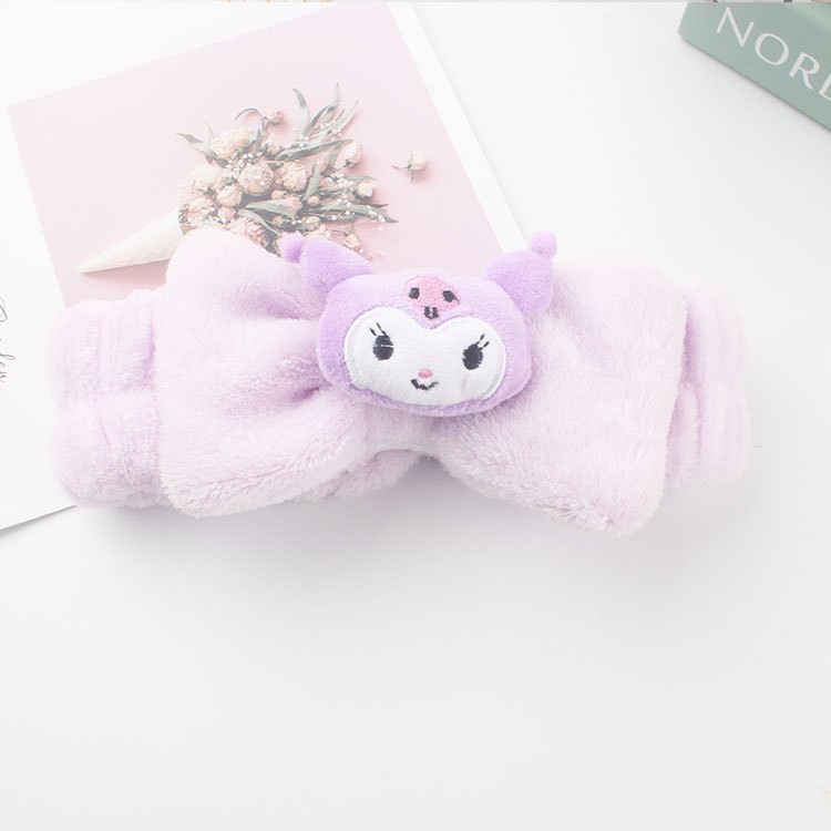 Cinta para el cabello prensado para el lavado de cara de otoño e invierno, cinta para el cabello linda, diadema antideslizante dulce, diadema, tocado