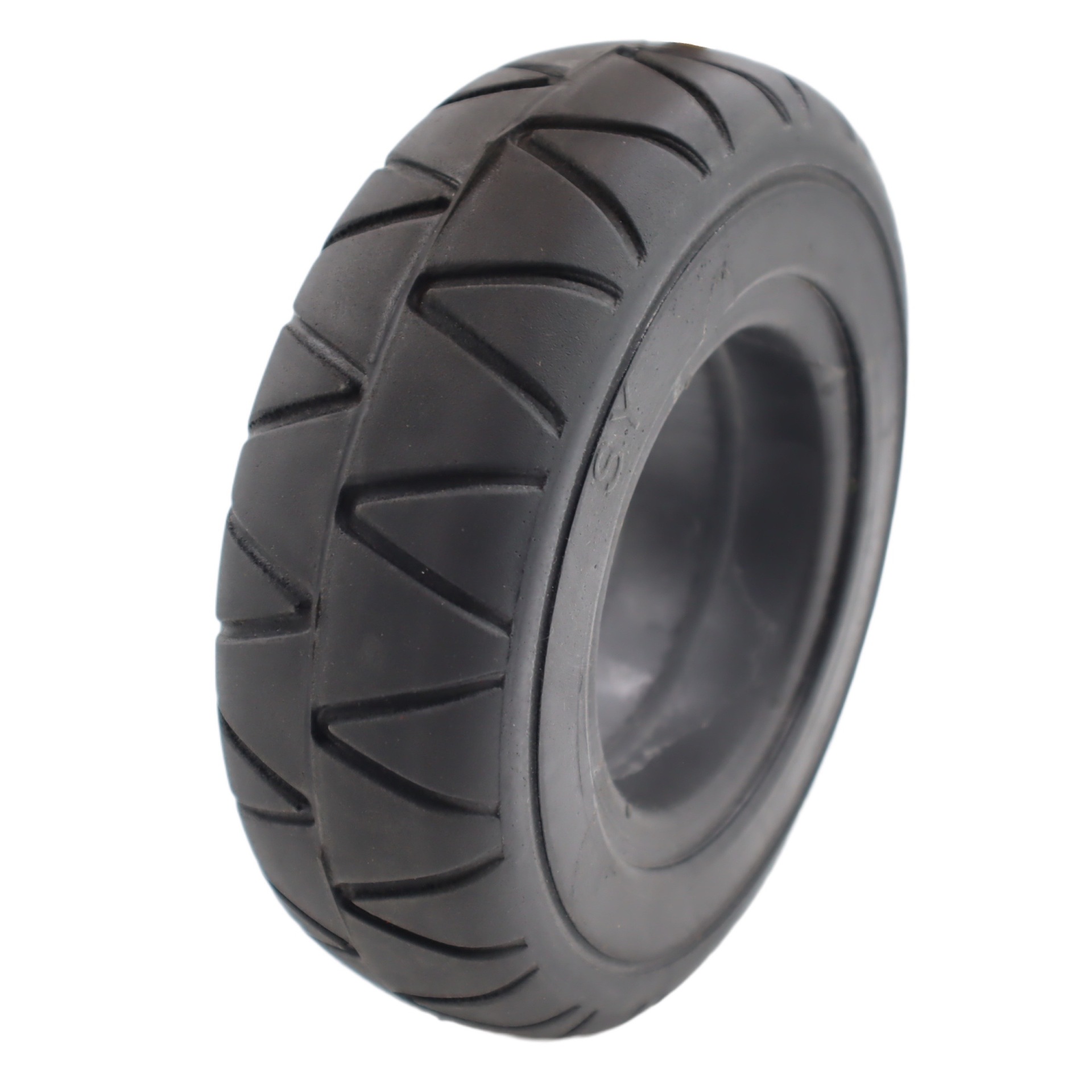 8寸车轮胎2.50-4免充气前轮轴承款200*60实心胎整轮轴承键槽套装