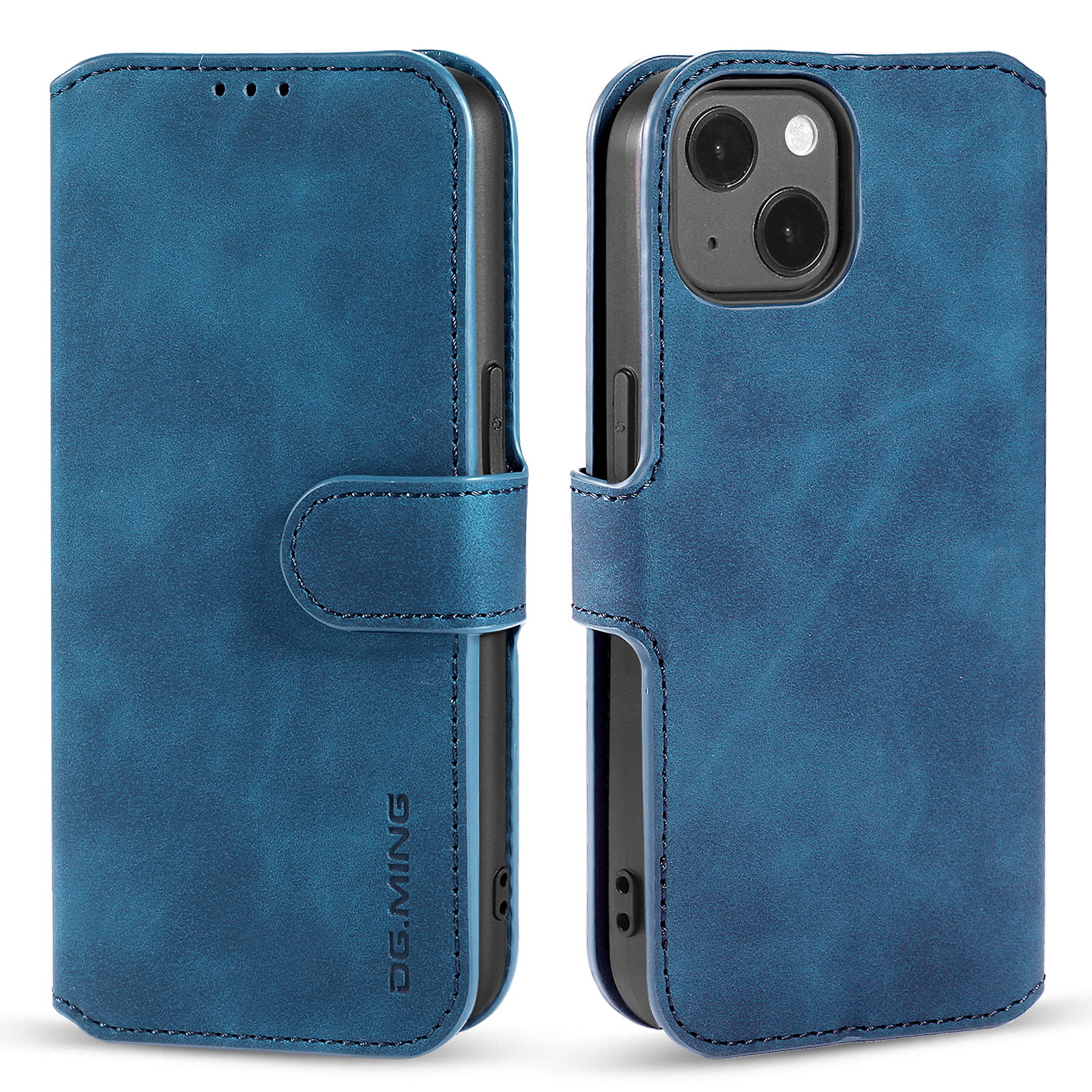 Retro Leather Wallet Phone Case For Iphone 14 And Iphone 13_voghion.com