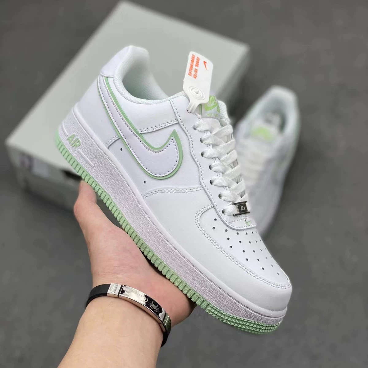 Кроссовки низкие Air Force One Putian Pure Original высокого уровня новые макаронные белые кроссовки женские повседневные