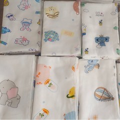 人気の夏用スポーツタオル 80*31 高密度純綿ガーゼフェイスタオル プリント入り子供用バスタオル ベビーバスタオル