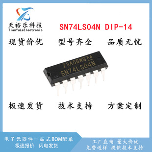 New SN74LS04N 74LS04 in-line DIP14 six-inverter gate/pole and inverter logic IC