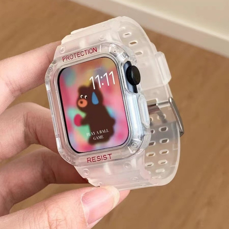 Suitable for applewatch10 generation Apple Watch iwatchs987 generation SE all-in-one protective case sports strap